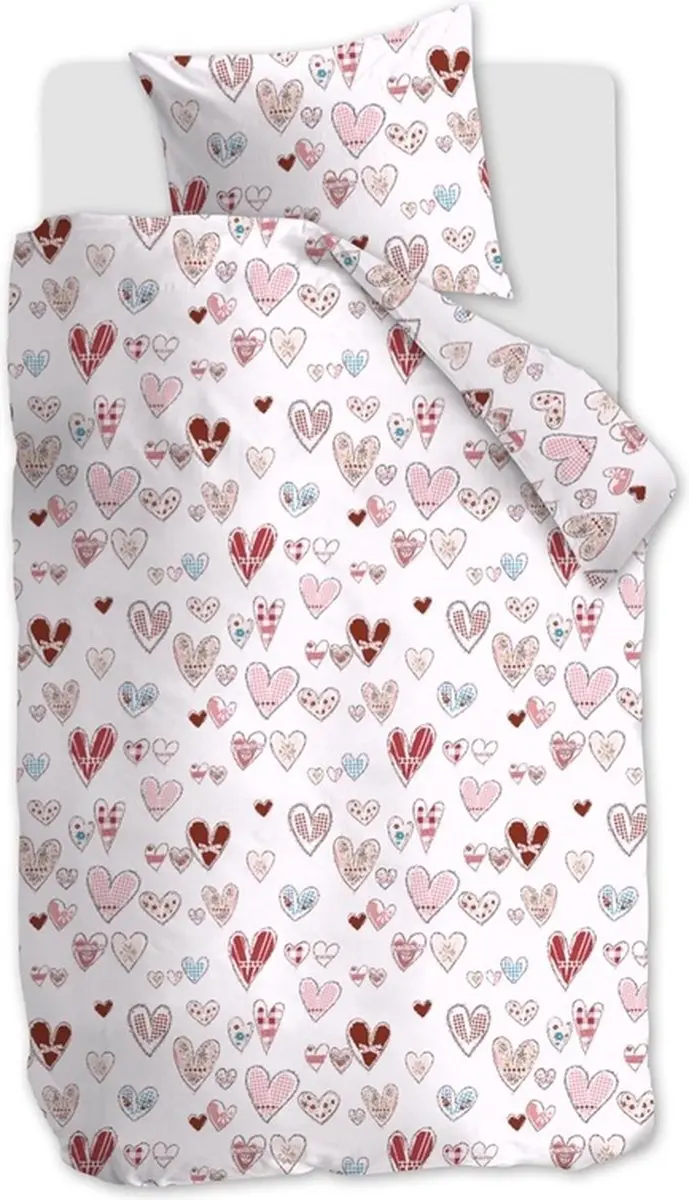 Beddinghouse kids sweethearts dekbedovertrek - eenpersoons - 120x150 - multi