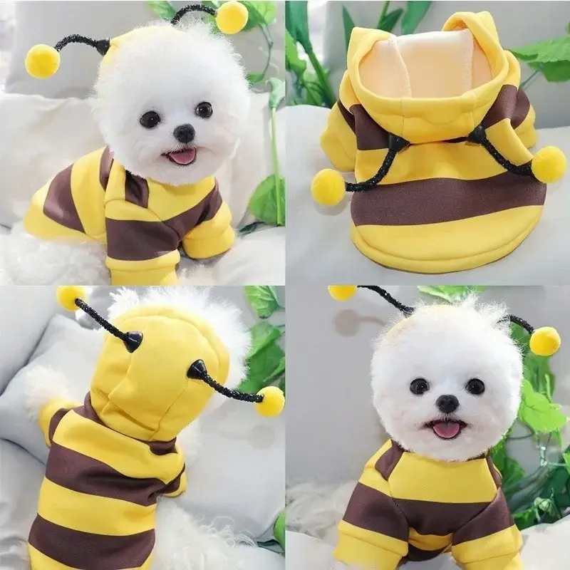 Bee Costume Fleece Hoodie for Dogs & Cats