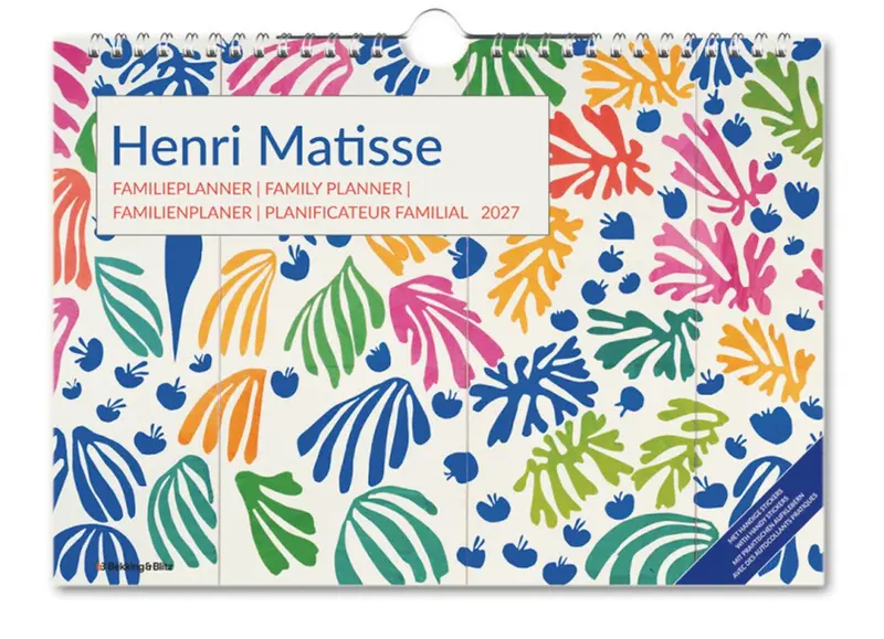Bekking blitz familieplanner henri matisse kalender 2027
