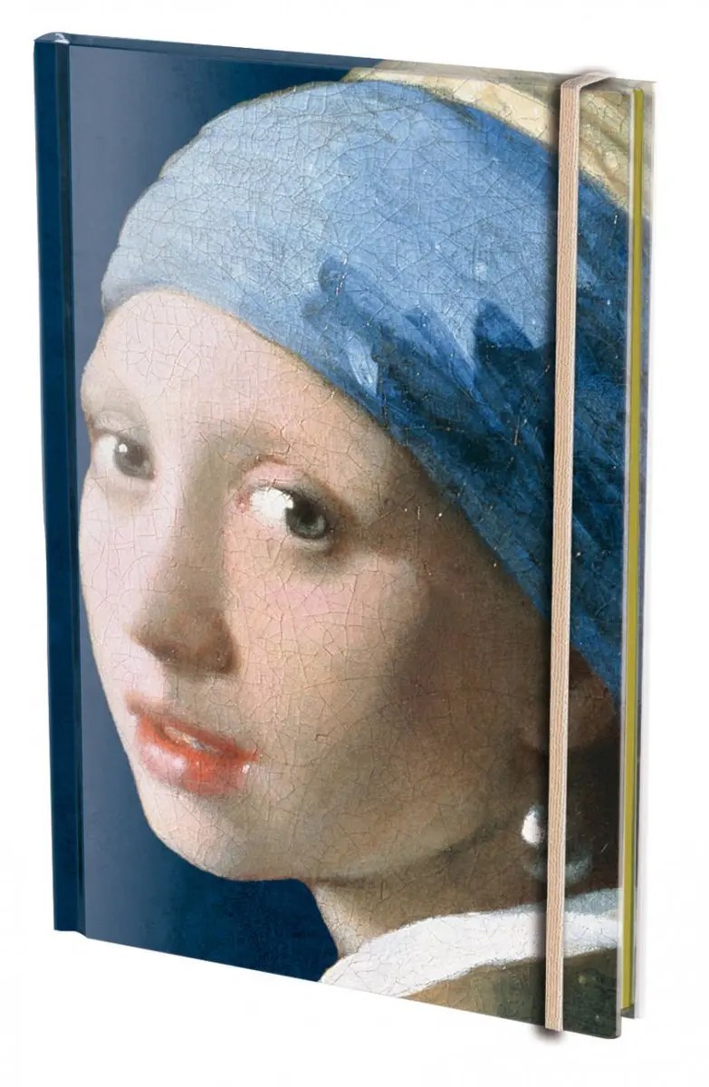 Bekking blitz - notitieboek - a5 formaat - kunst – meisje met de parel - girl with the pearl earring - johannes vermeer - mauritshuis den haag