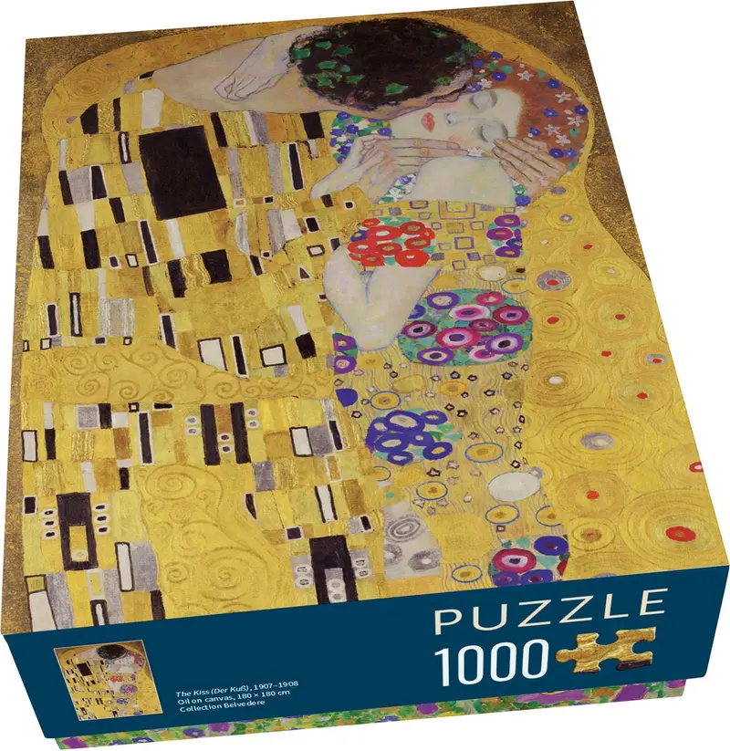 Bekking blitz - puzzel - 1.000 stukjes - kunst - the kiss - de kus - gustav klimt