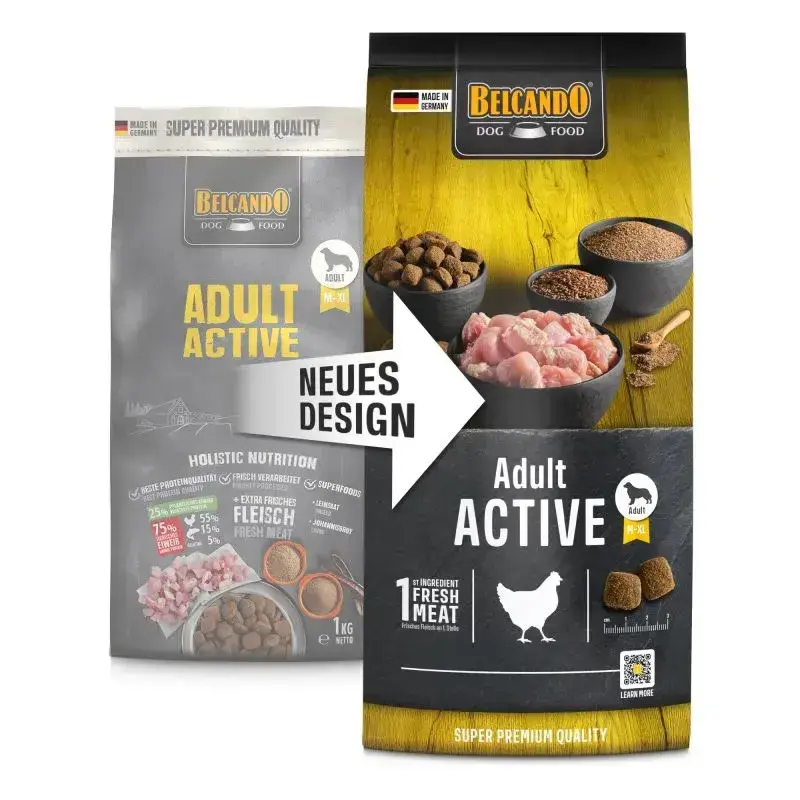 🐕BELCANDO Adult Active | Pienso para perros activos o deportistas – Alta energía y resistencia