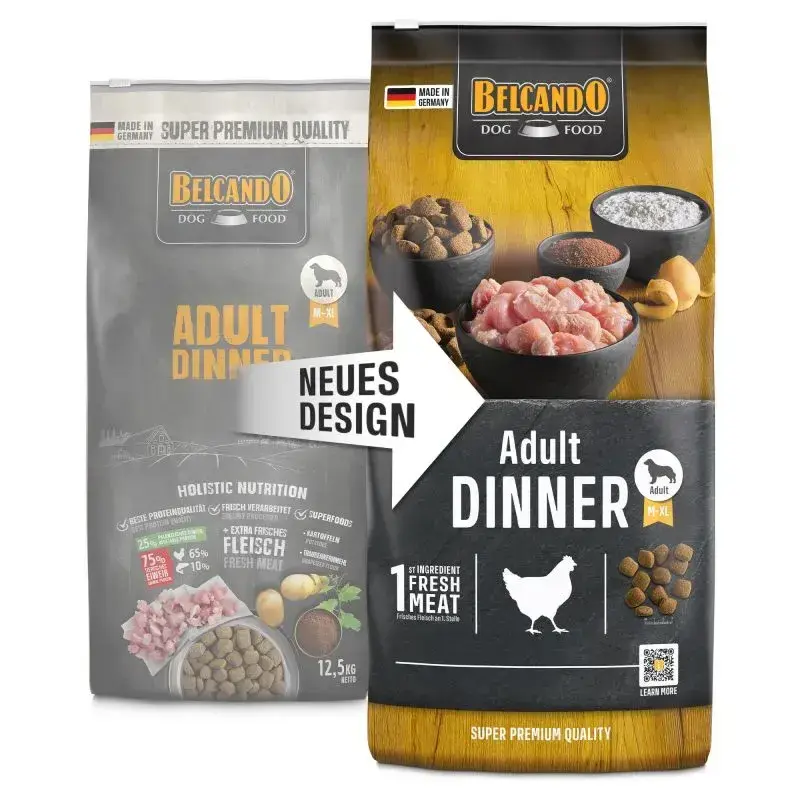 BELCANDO Adult Dinner | Pienso para Perros Adultos con Actividad Normal
