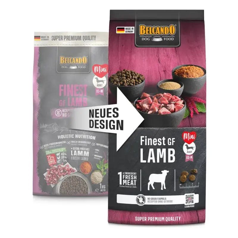 🐑 BELCANDO Finest GF Lamb | Pienso sin Cereales con Cordero y Amaranto