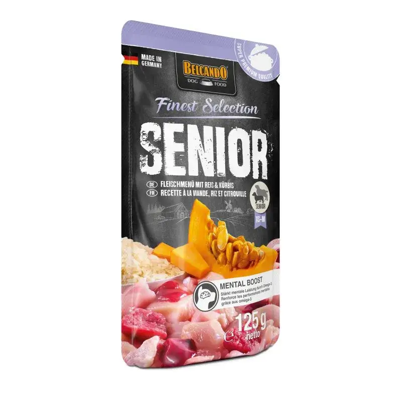 🐶 BELCANDO Finest Selection Senior Menú de Carne con Arroz y Calabaza