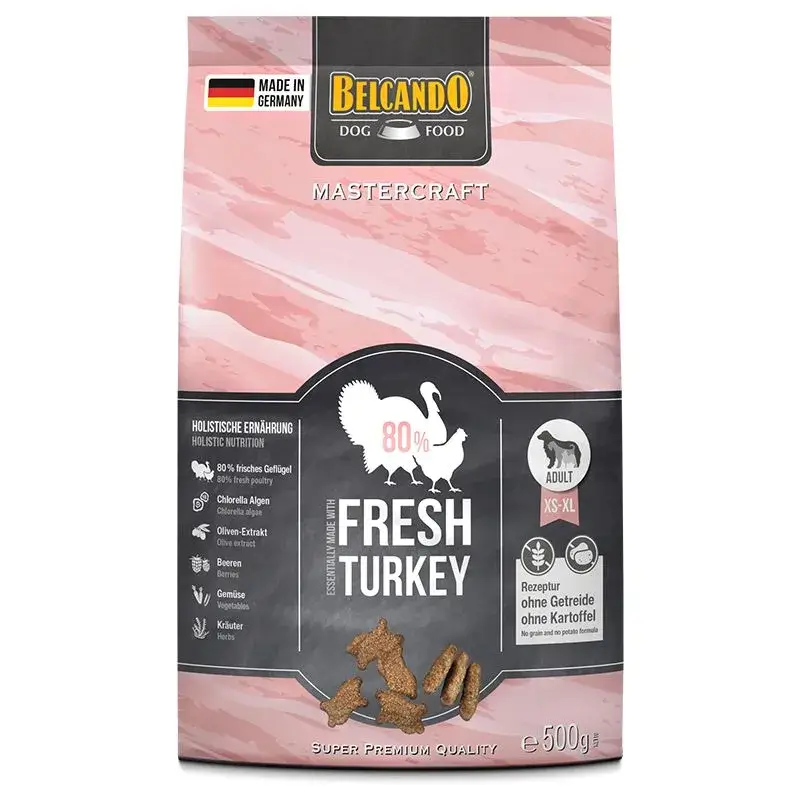 🦃 BELCANDO Mastercraft Fresh Turkey | Pienso sin cereales con carne fresca de pavo para perros