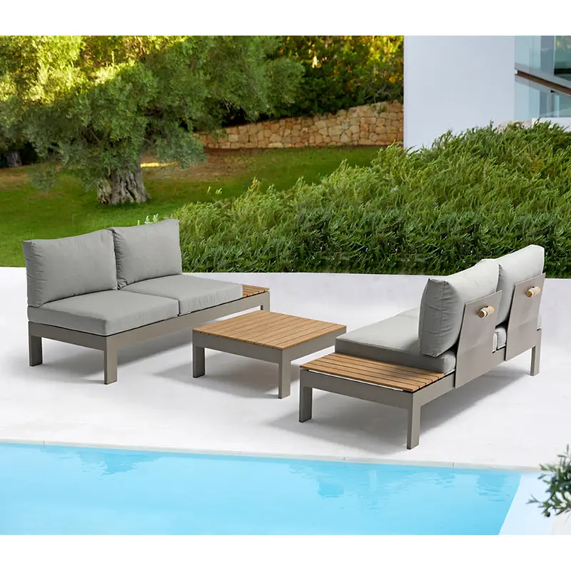 Bellini - Salotto da giardino componibile 4 posti con tavolino