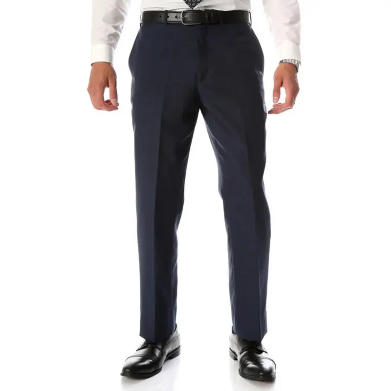 Ben Blue Wool Blend Modern Fit Traveler Pants