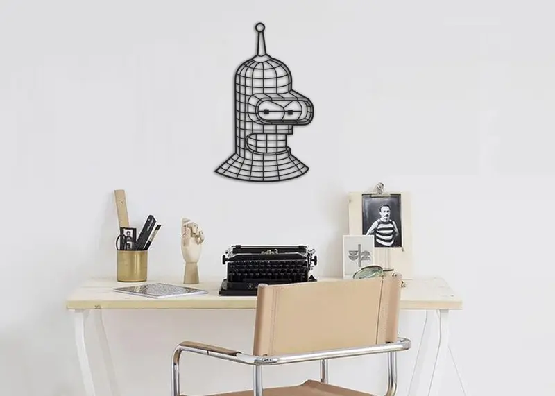 Bender | Figura geométrica | Decoración pared | Hecha en madera