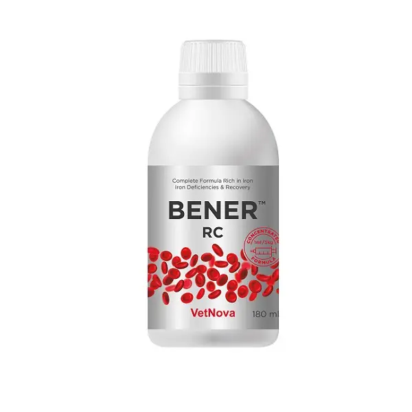 Bener RC VetNova 180 ml – Suplemento de Hierro y Vitaminas para Perros y Gatos