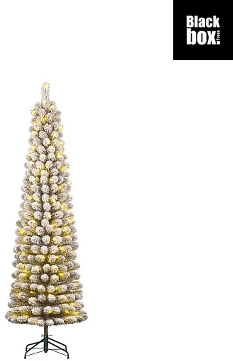 Black box charlton pilar x-mas tree led green frosted warm white 120l tips 280 with timer dimmer - h185xd53cm
