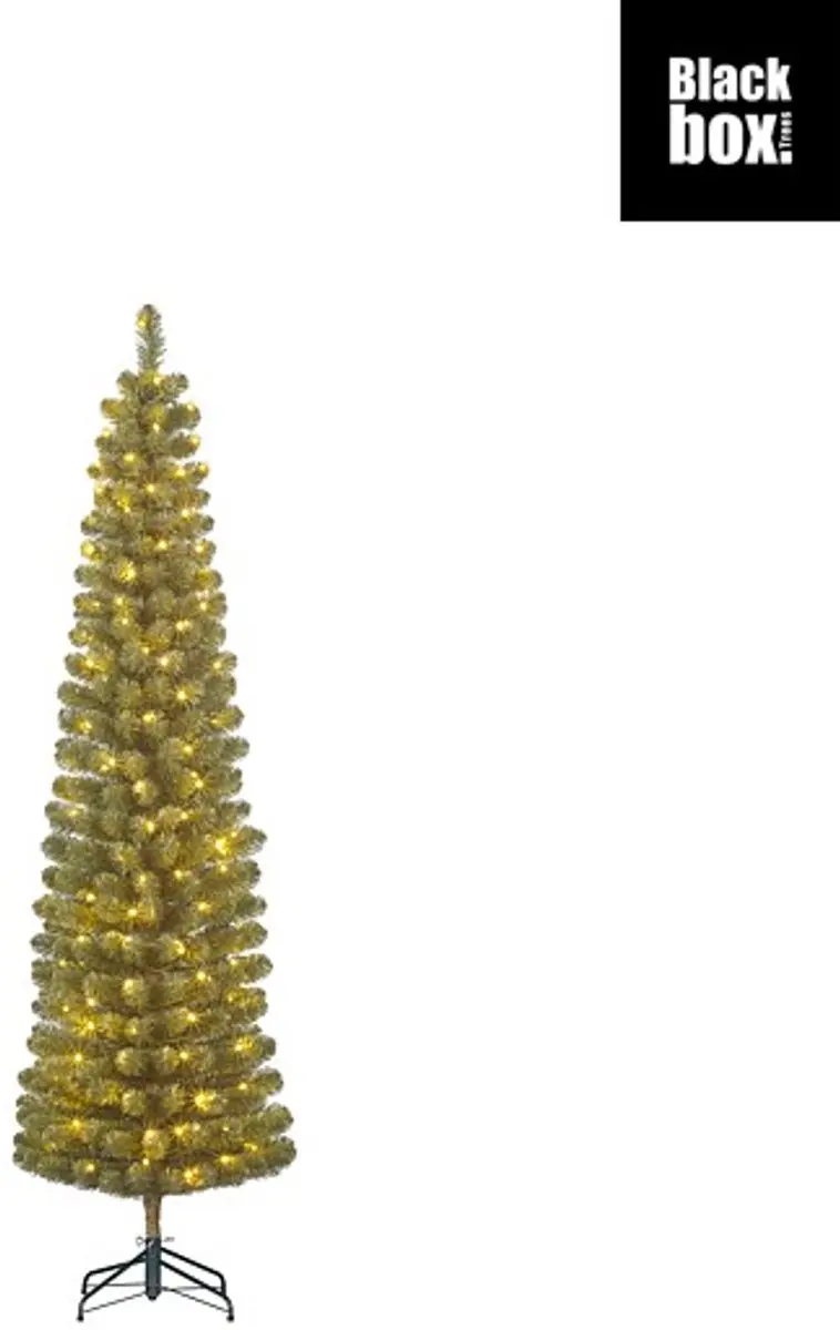 Black box charlton pilar x-mas tree led green warm white 120l tips 280 with timer dimmer - h185xd53cm