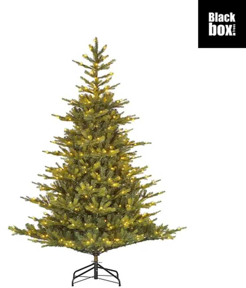Black box grimshaw x-mas tree led green 370l tips 2326 with timer dimmer - h215xd152cm