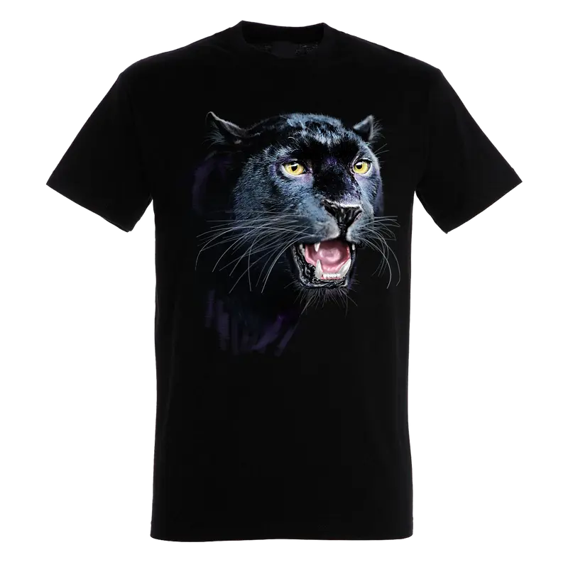 Black Panther Head T-Shirt