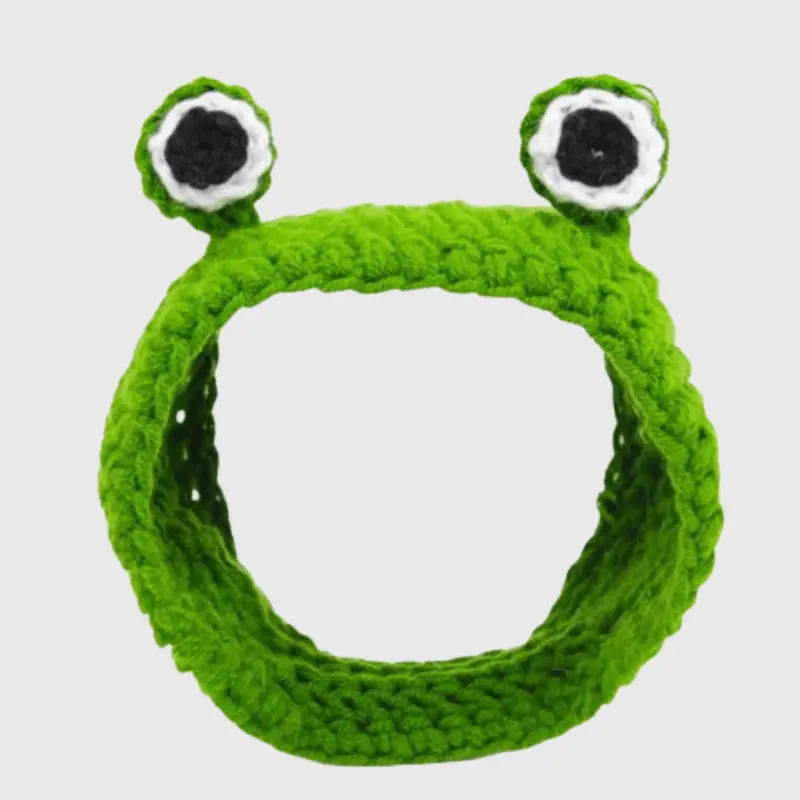 Bob pour chien au crochet yeux verts