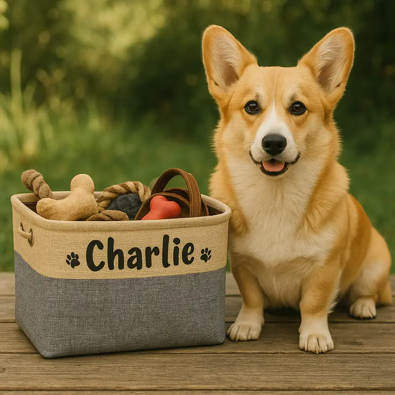 Boite rangement jouet chien