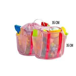 Bolsa de Playa de Red Bismark Beach - 35x35x20cm