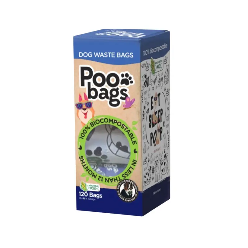 Bolsas Biodegradables Compostables - 8 Rollos (120uds)