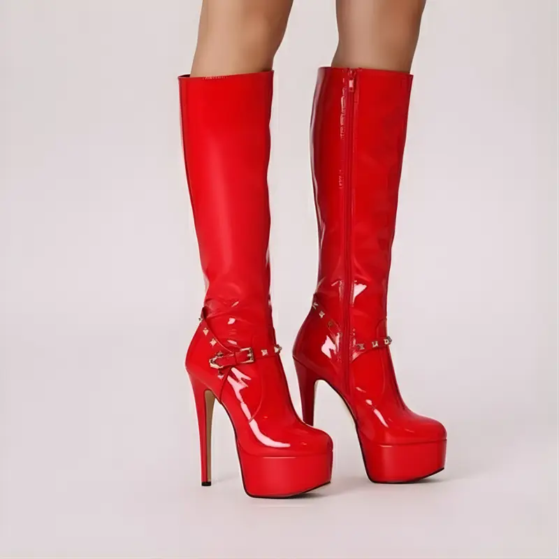 Botas de Tacón fino y Plataforma Alta para Mujer – Otoño e Invierno
