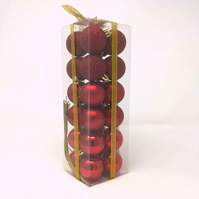 Box 24 Sfere 40 mm Rosso