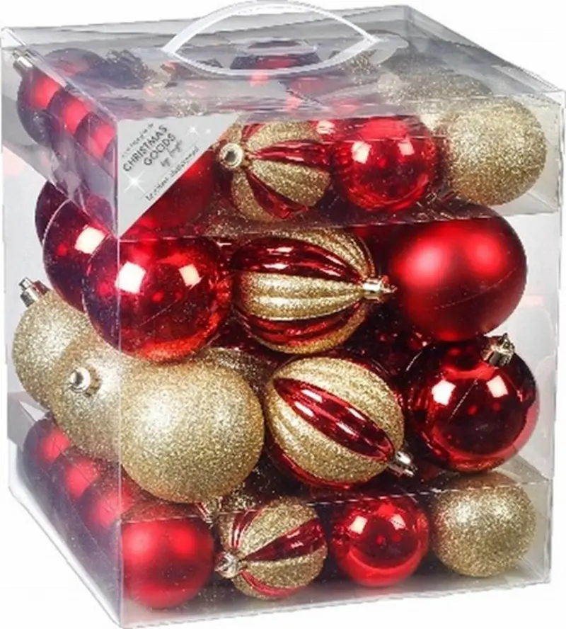 Box 50 Palline 6/8 cm - Palline albero di Natale