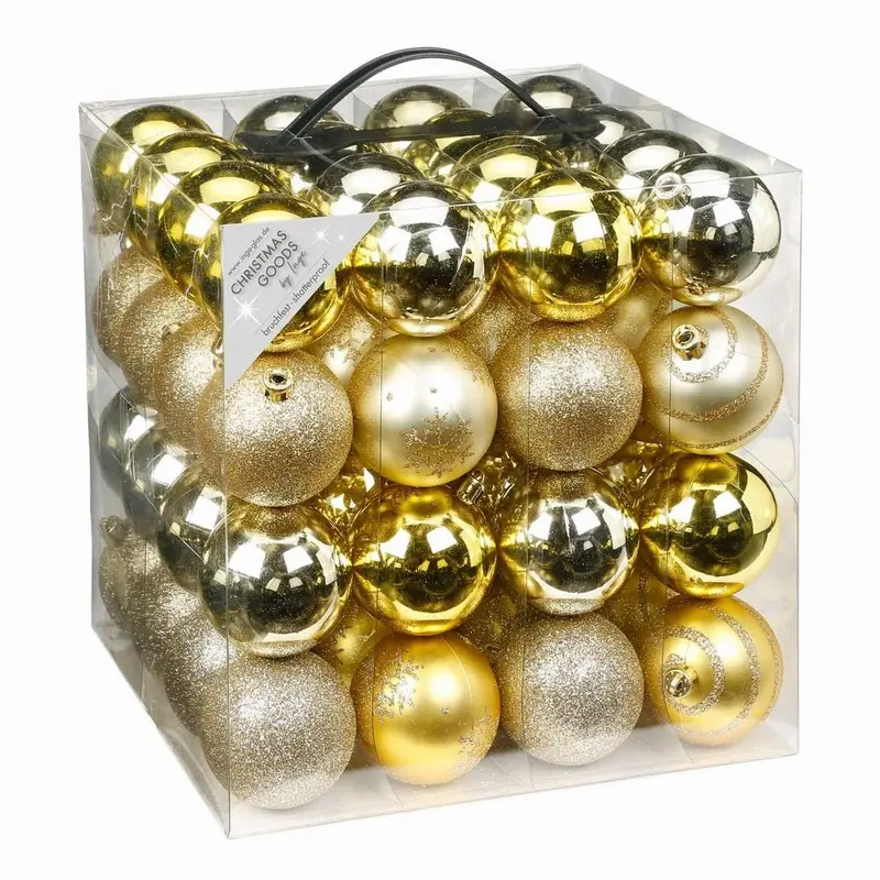 Box 64 Palline 6 cm - Palline per albero di Natale
