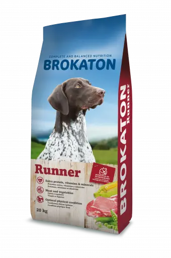 🦴 BROKATON RUNNER 20 kg | Pienso energético para perros activos