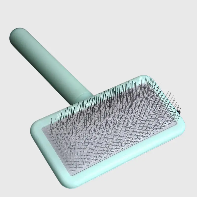 Brosse verte pour chien à poil court