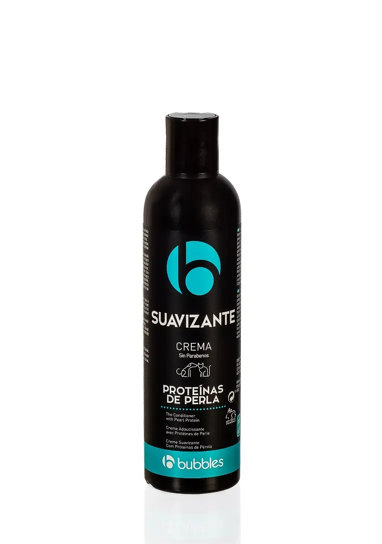 BUBBLES Crema Suavizante con Extracto de Perlas para Perros | Nutre, Suaviza y Desenreda el Pelo de tu Mascota