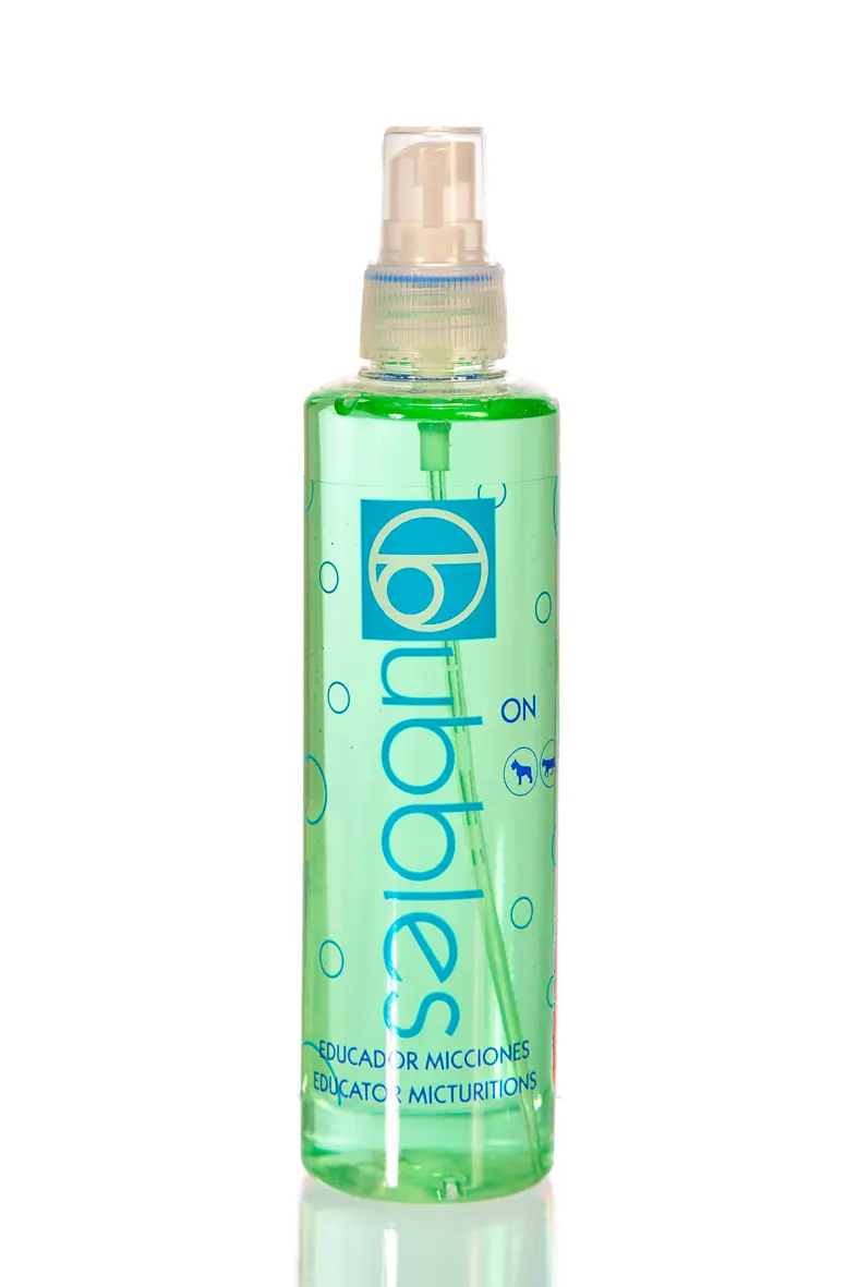 BUBBLES Educador de Micciones ON 250 ml | Atrae a tu Mascota al Lugar Correcto para Miccionar