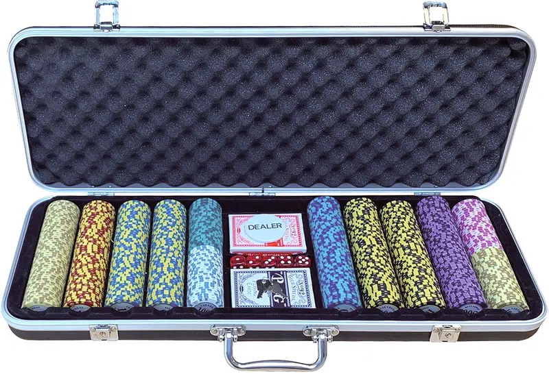 Buffalo pokerset dlx 500 chips 14 gr value