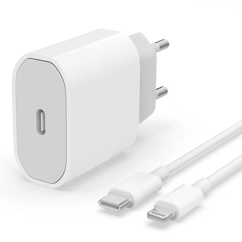 Cabeza de Cargador + Cable Tipo C a Lightning T'Phox - 20W (3A) 1m