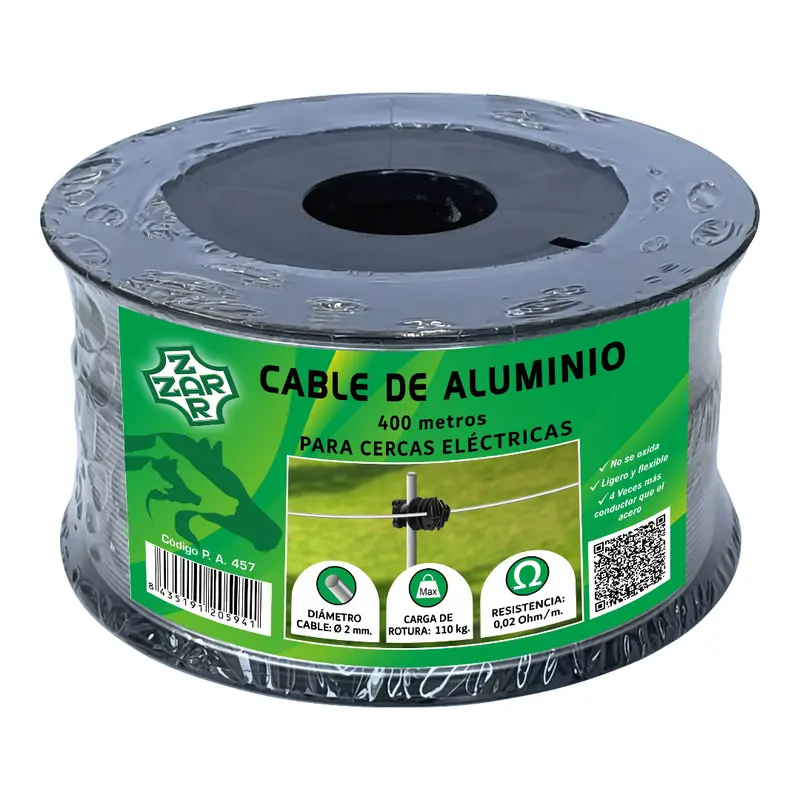CABLE ALUMINIO ZAR 400 MTS