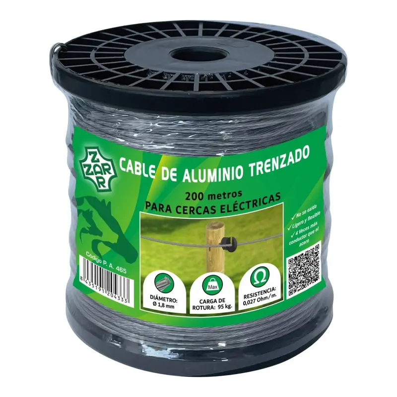 CABLE DE ALUMINIO TRENZADO 1,8MM 200M