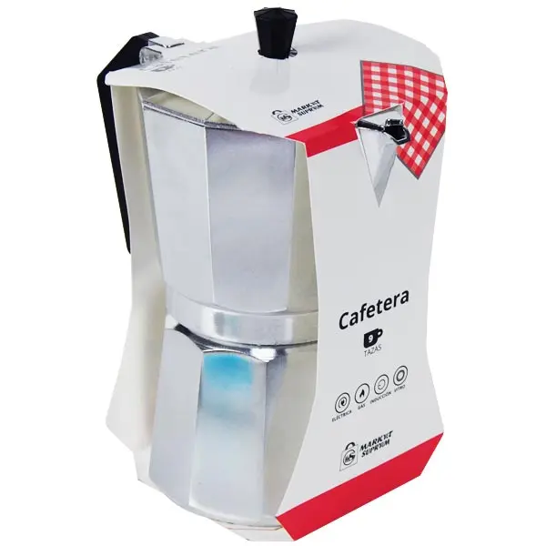 Cafetera Italiana de Aluminio Market Suprem - 9 Tazas