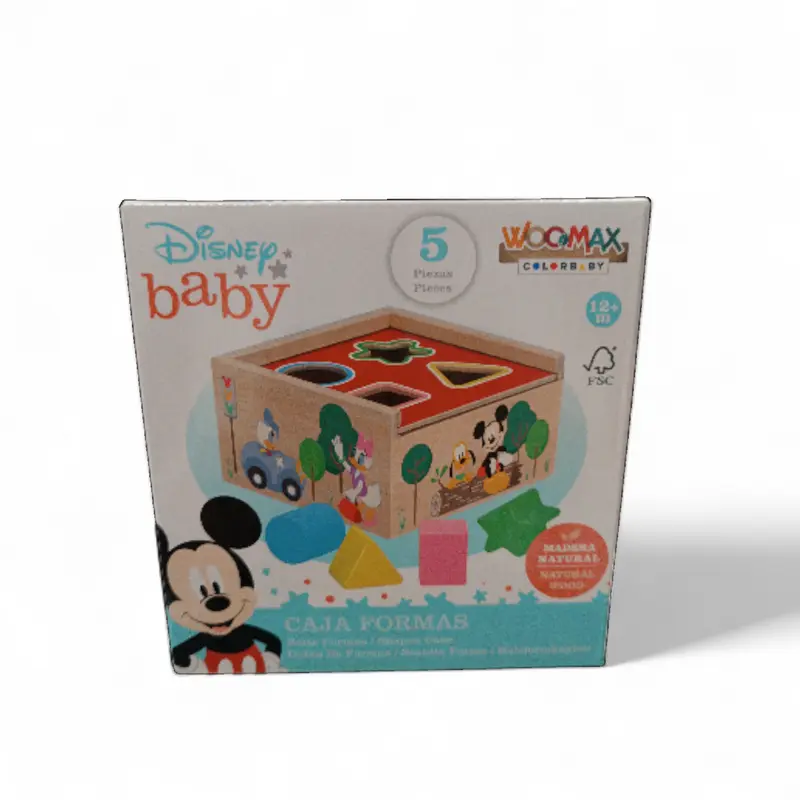 Caja de Formas Disney Baby – WOOMAX +12 Meses Madera FSC