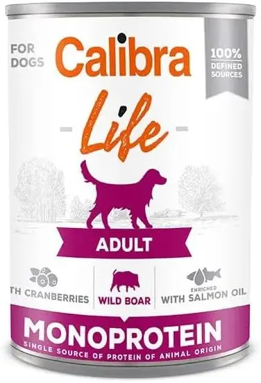 CALIBRA DOG LIFE LATA ADULT JABALÍ CON ARANDANOS