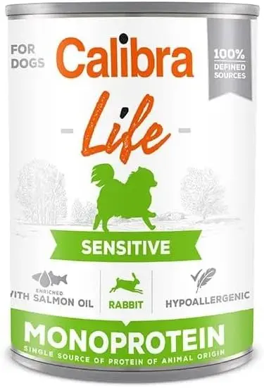 CALIBRA DOG LIFE LATA SENSITIVE CONEJO
