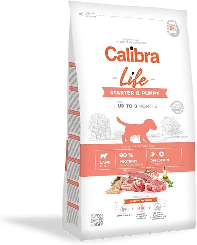 CALIBRA DOG LIFE STARTER & PUPPY CORDERO 2,5KG