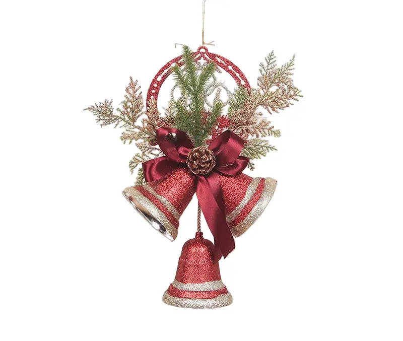 Campanas navideñas grandes – Decoración clásica para árbol de Navidad
