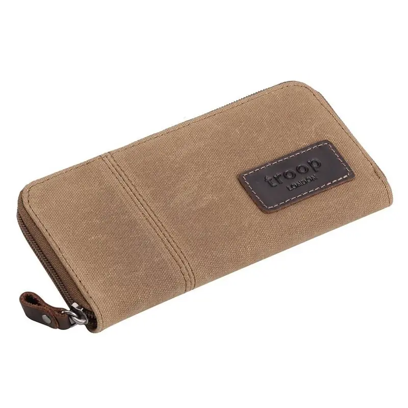 Canvas Zip Around Wallet Purse