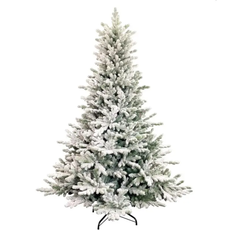 Carson Innevato – Albero di Natale realistico in PE e PVC