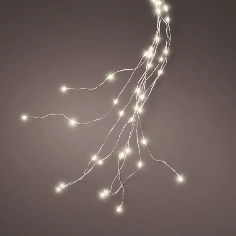 Cascata luminosa micro LED per albero