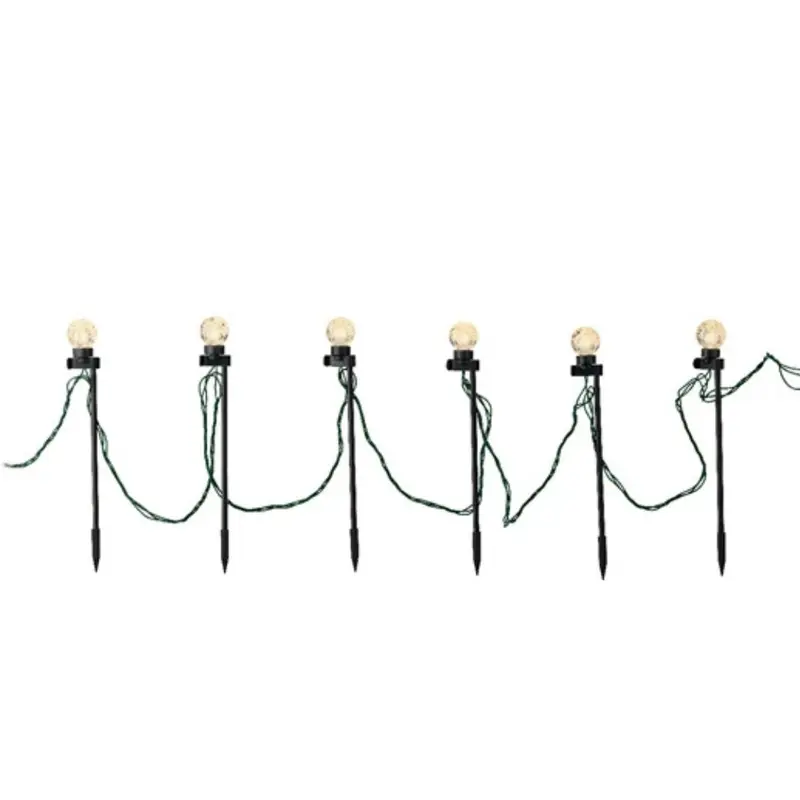 Catena luci LED da esterno – 20 lampadine con picchetto e effetto twinkle