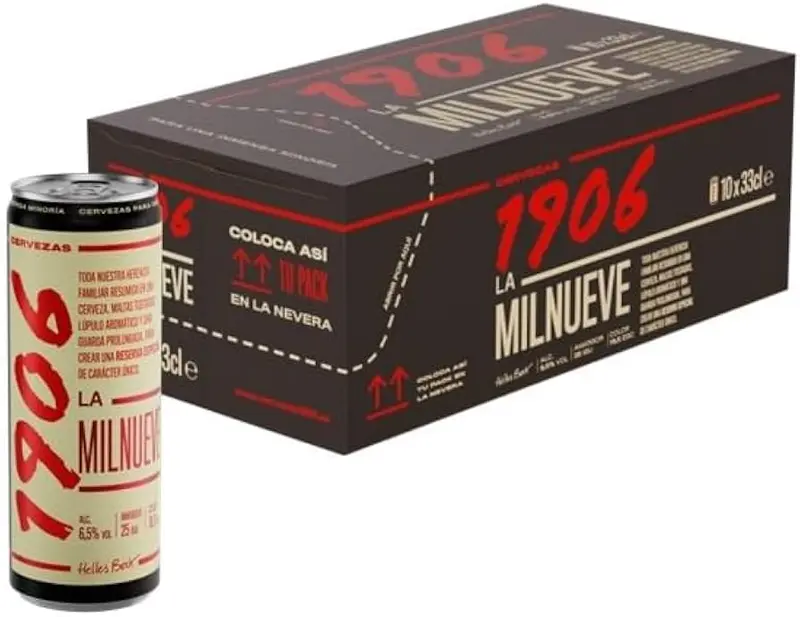 CERVEZA 1906 PACK 10 LATAS 33 CL