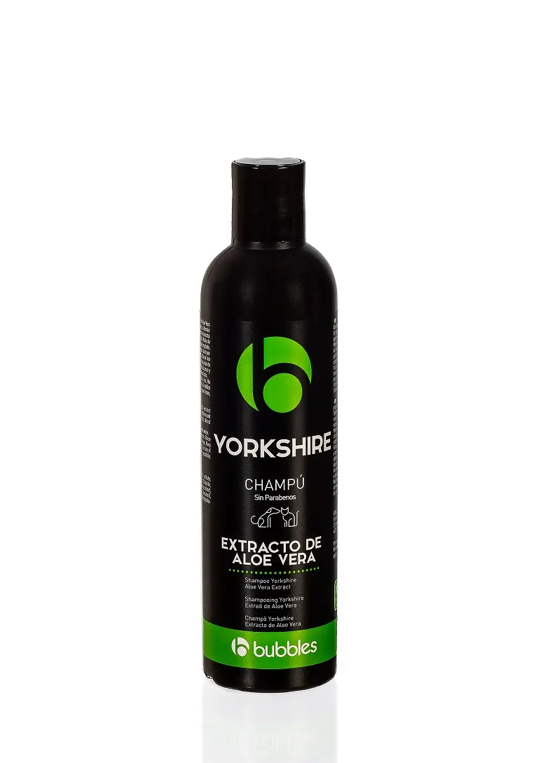 Champú Yorkshire Aloe Vera para Mascotas | BUBBLES - Cuidado Natural para Pelaje Largo