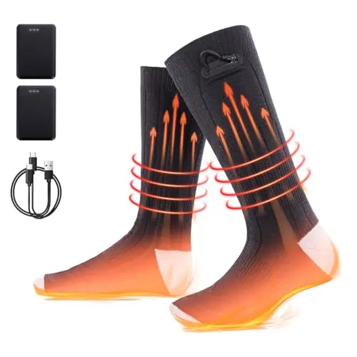 Chaussettes Chauffantes, Rechargeables, 3 Niveaux