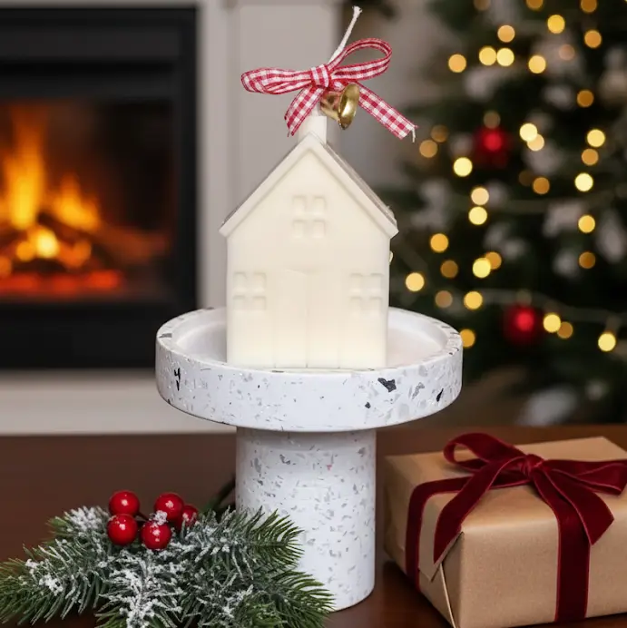 Christmas Cottage Candles for Cozy Holiday Decor