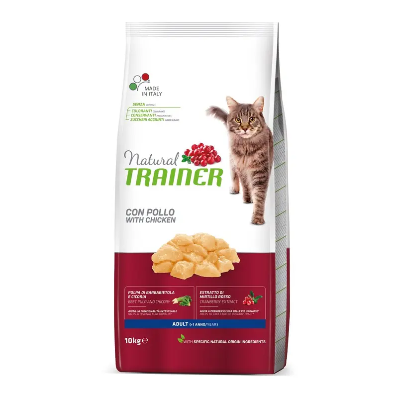 Cibo per gatti adulti con pollo 10 kg