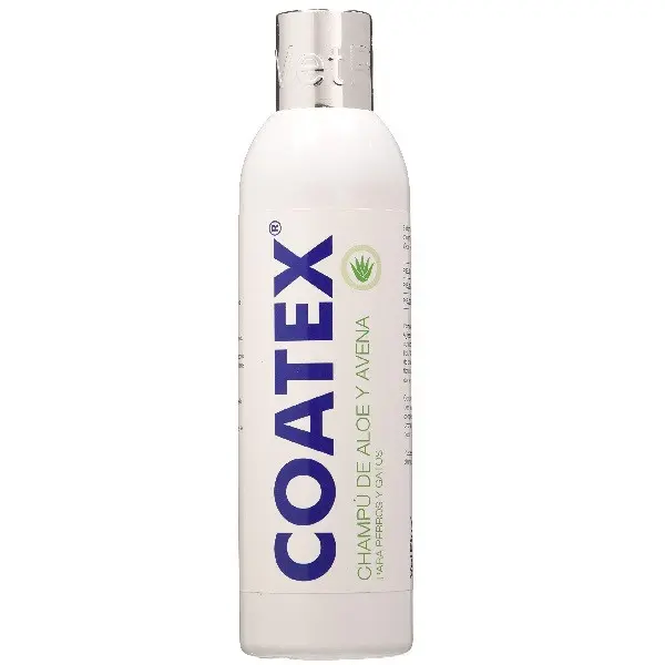 Coatex Champú Aloe y Avena Verde – Champú Calmante para Perros y Gatos 250ml | VetPlus